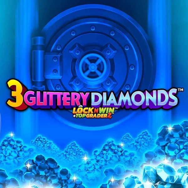 3 Glittery Diamonds online game logo by PearFiction Studios on winorama.cc