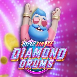 Hyper Strike Diamond Drums slot logo by Gameburger Studios at Winorama Casino